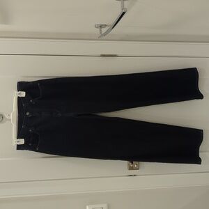Uniqlo Dark Rinse Wide Leg Jeans
